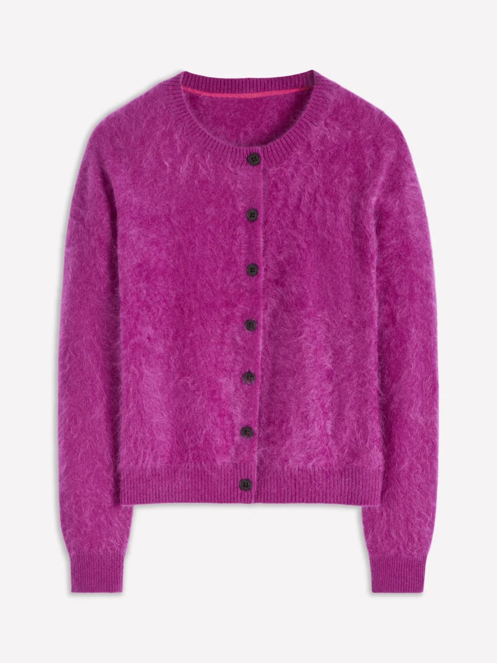Boden Brushed Cashmere Cardigan Fuschia